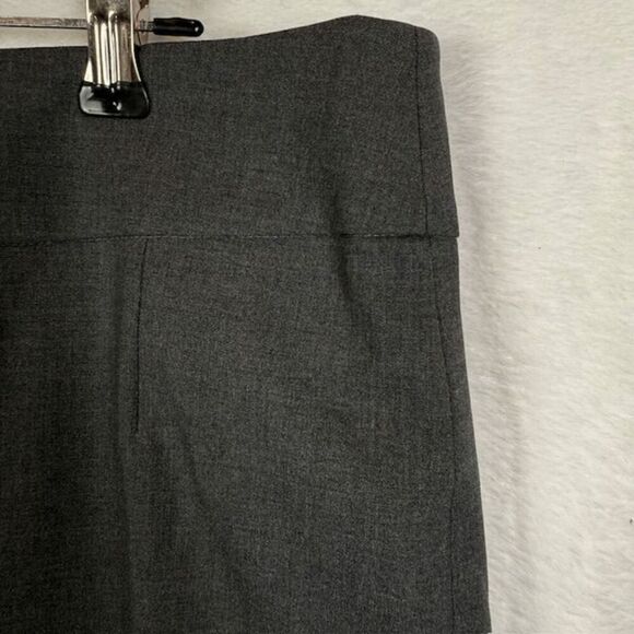 Hugo Boss Veronice Virgin Wool Stretch Blend Pencil Skirt Charcoal Gray Size 8 - Picture 3 of 13